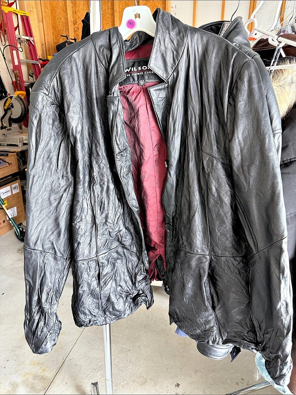 Wilson Leather Jacket Black 2X Large